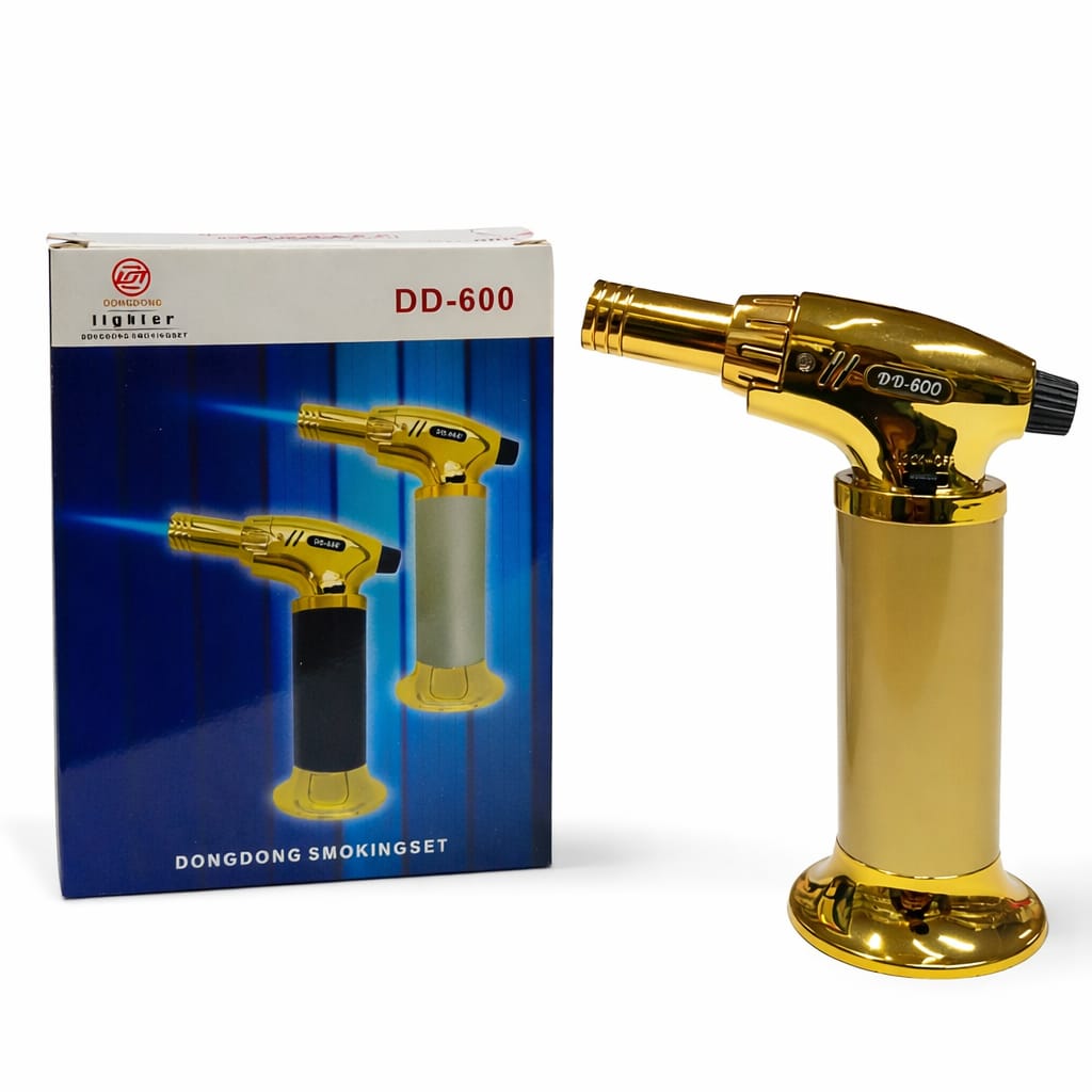 Nachfüllbarer Jet-Flambierbrenner DD-600 in Goldoptik